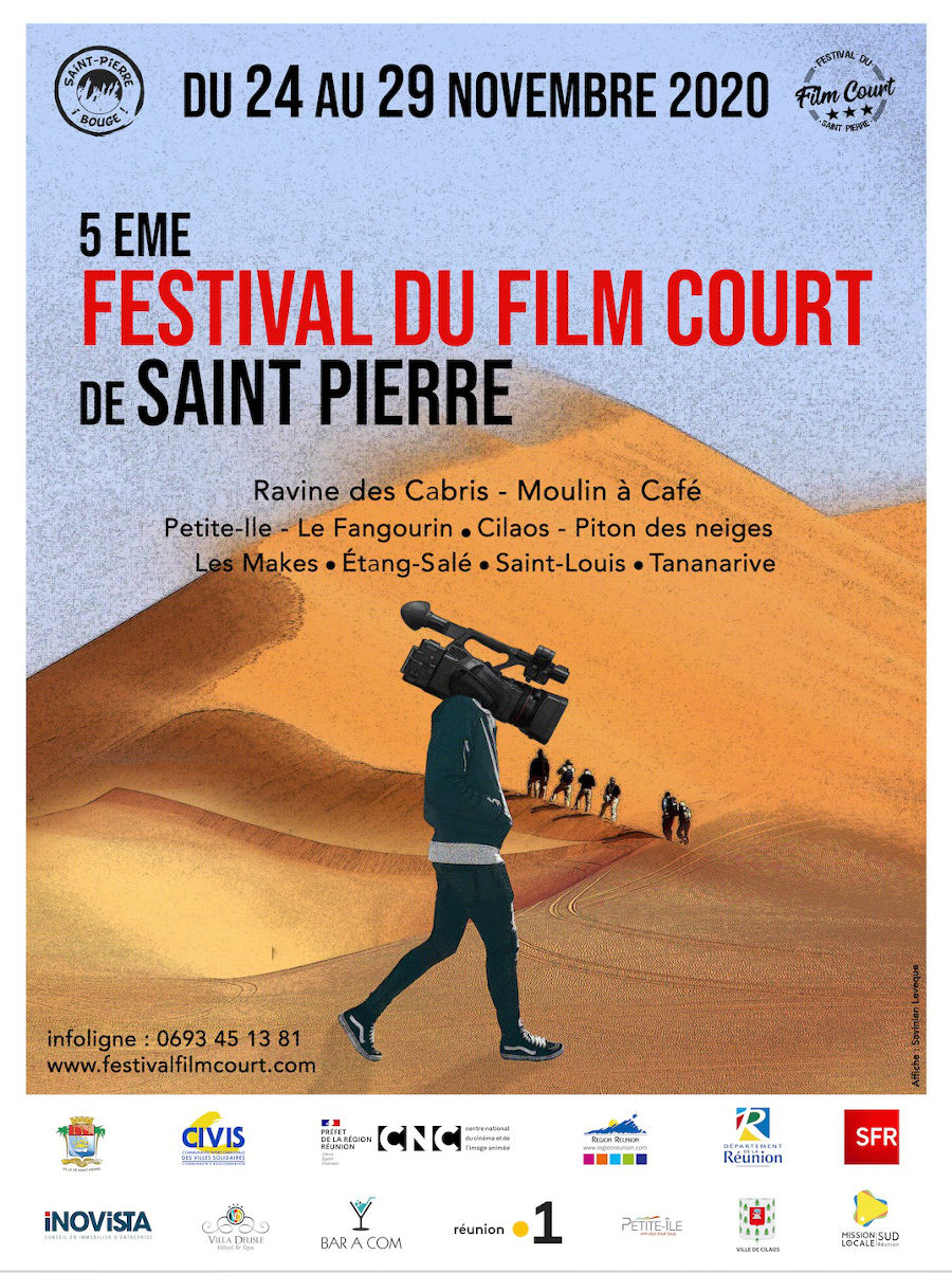 Affiche du festival du film court 2020 de Saint-Pierre