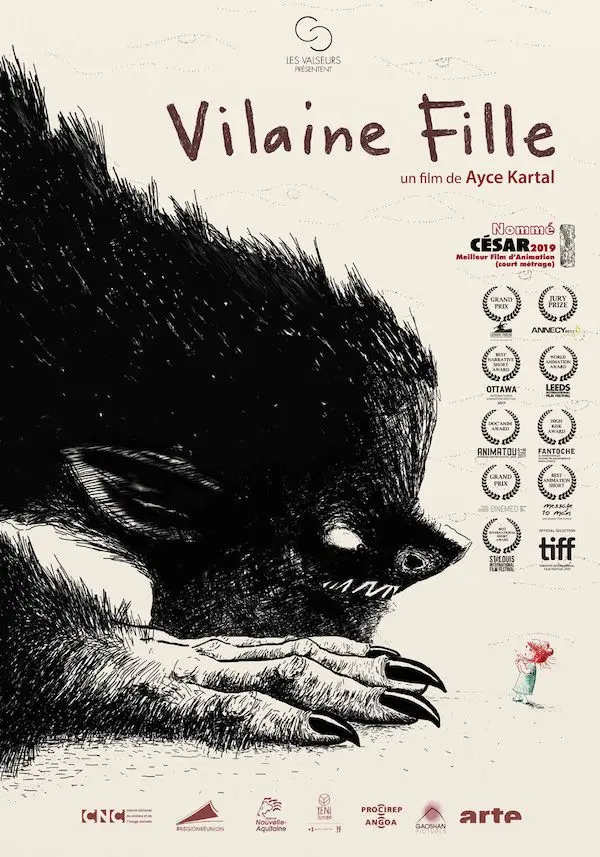 Ayce Kartal, vilaine fille, wicked girl, les valseurs, Gao Shan Studio, ile de la reunion, ILOI, film d'animation, J'ai perdu mon corps, oi film, film indépendant, océan indien, cinéma de l'océan indien, violences faîtes aux enfants, pédophilies, césars 2019, grand prix du festival de Clermont Ferrant, Césars 2020