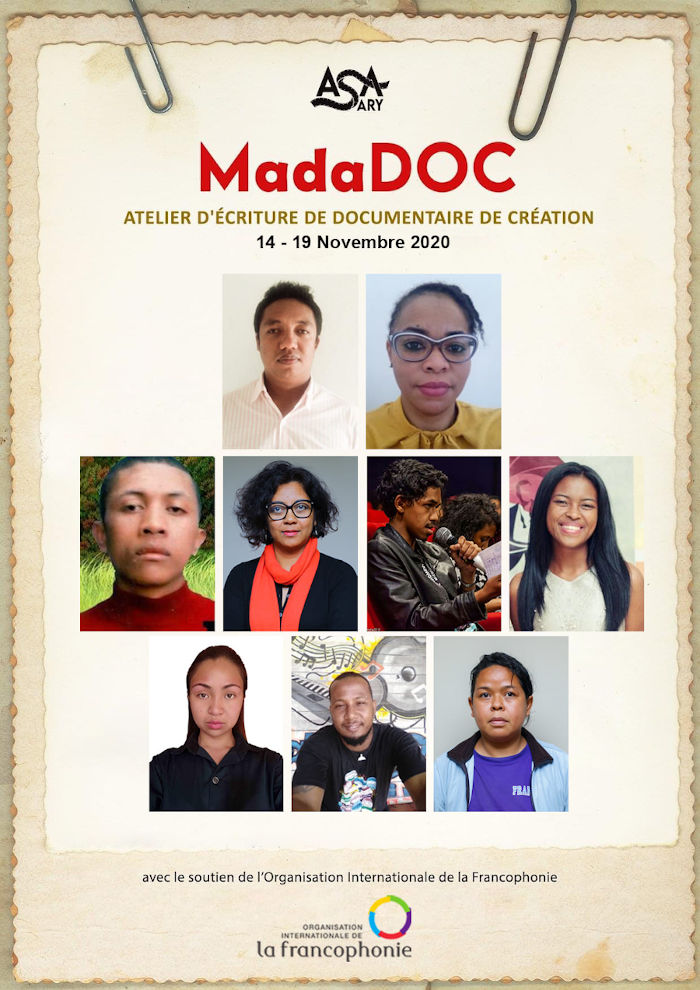 affiche de la résidence d'écriture à Madagascar