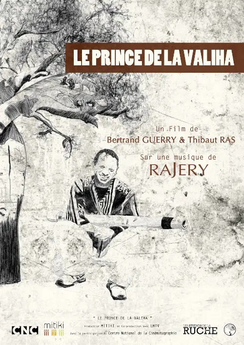 Affiche du film documentaire "Le prince de la valiha" de Bertrand Guerry et Thibaut Ras