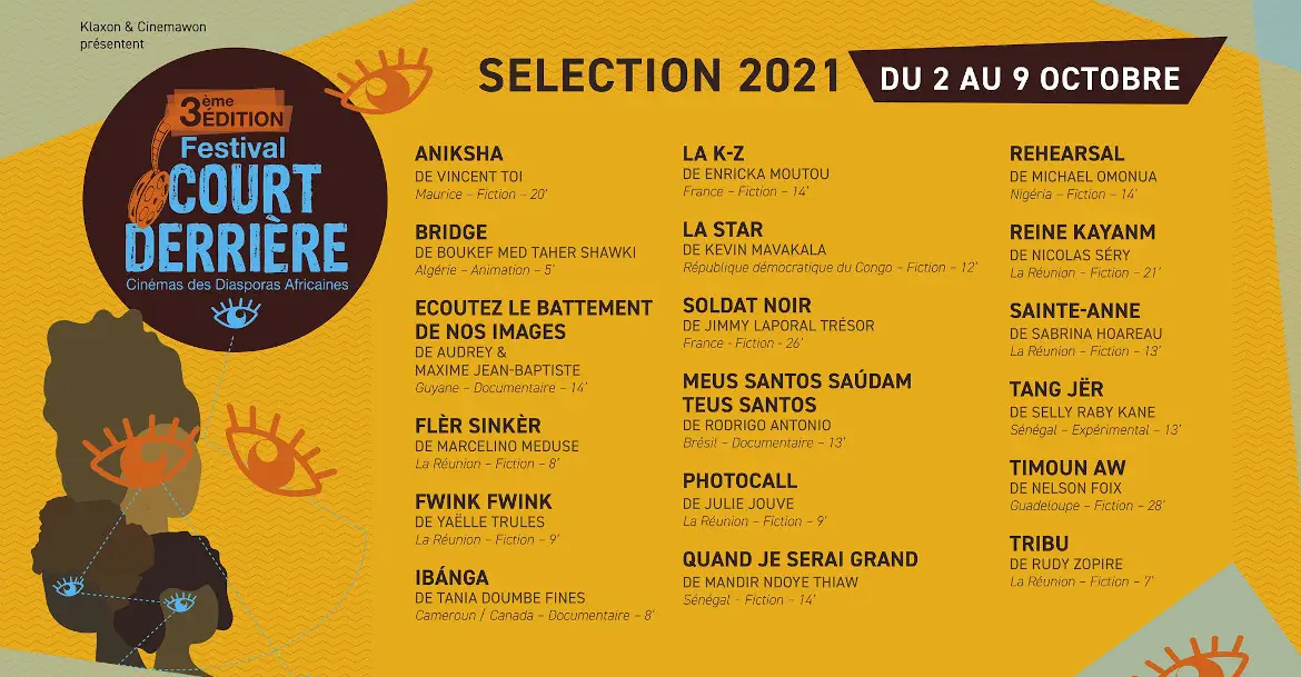 sélection 2021 des films pour le festival Court Derrière